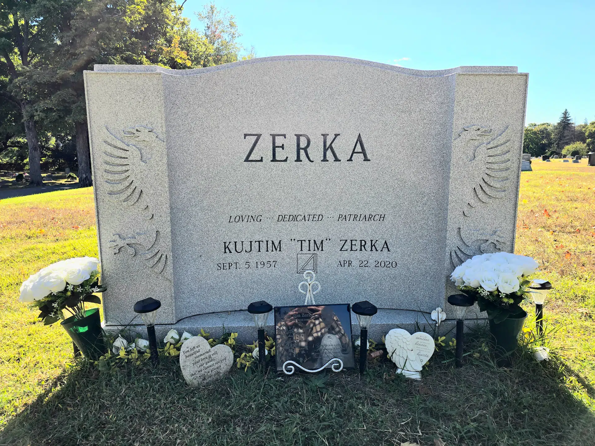 Granite Headstone hand-carved by Memorial Guide in NJ — image 4
